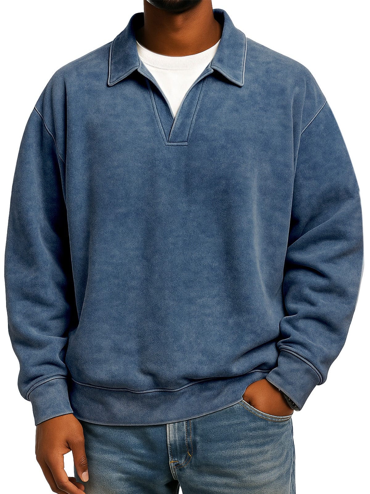 André Ferran Polo Collar Pullover