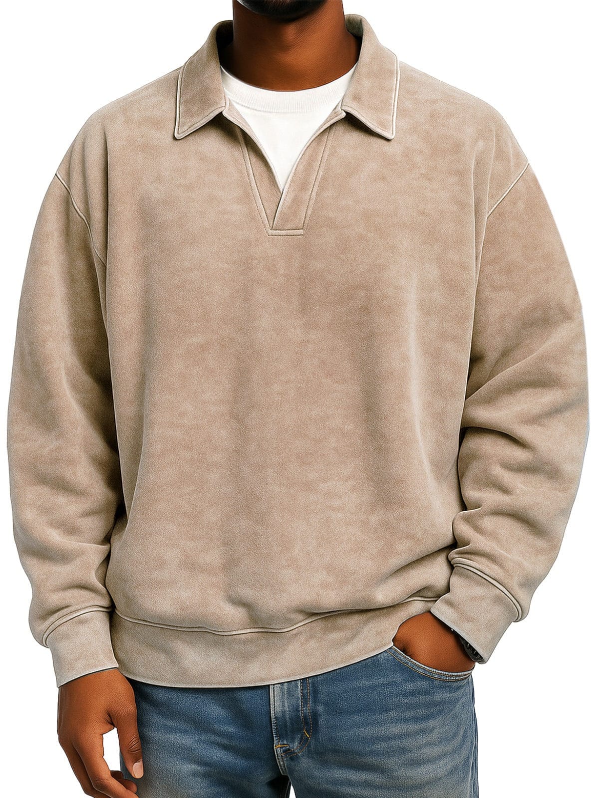 André Ferran Polo Collar Pullover