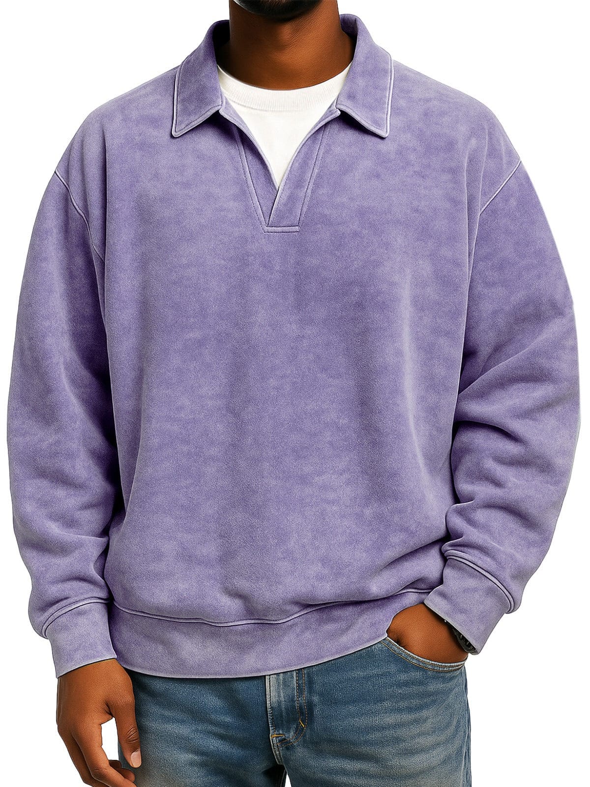 André Ferran Polo Collar Pullover