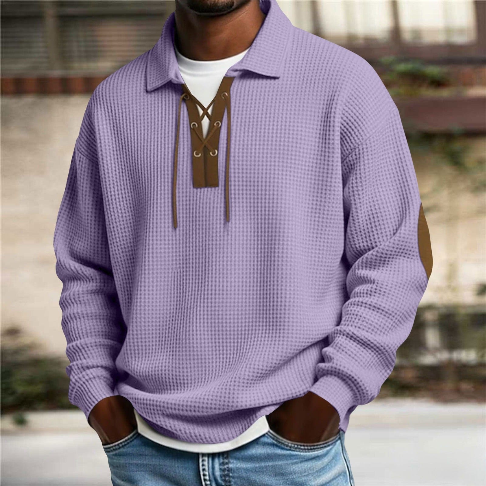 André Ferran Viking Waffle Pullover
