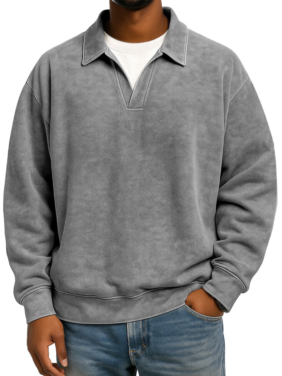 André Ferran Polo Collar Pullover