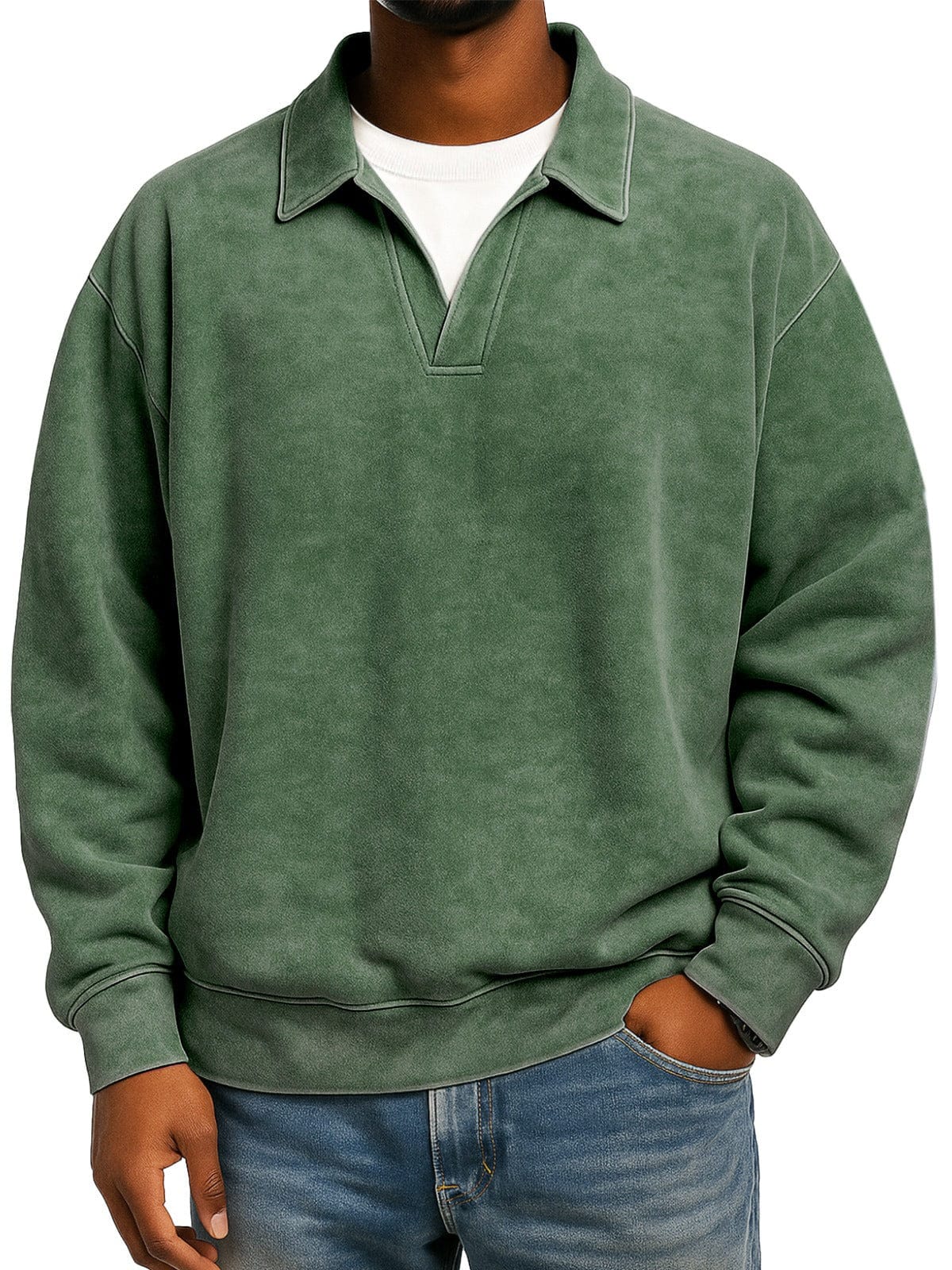 André Ferran Polo Collar Pullover