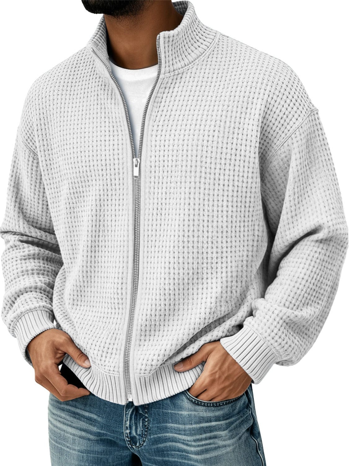 André Ferran Waffle Bomber Jacket