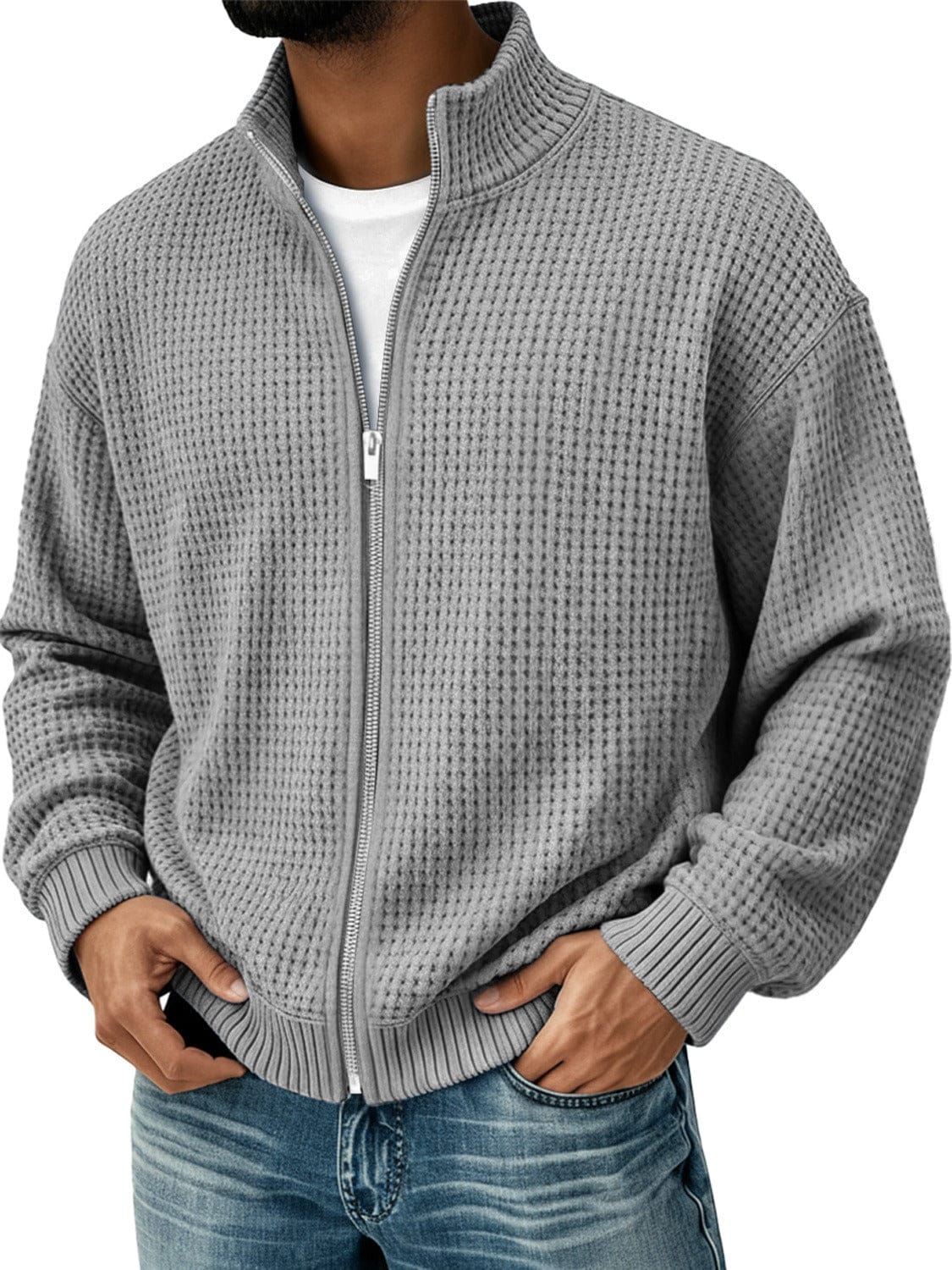 André Ferran Waffle Bomber Jacket