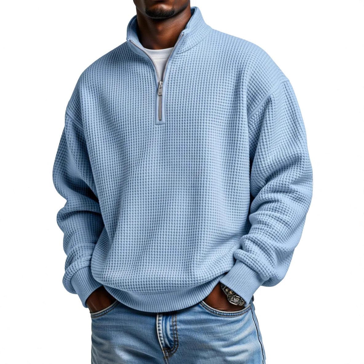 André Ferran Waffle Quarter-Zip