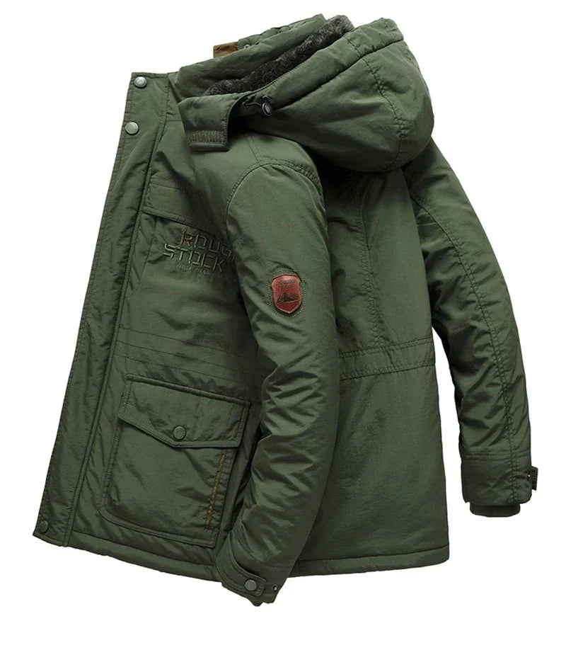 Bjorn - Warme Heren Fleece Winterjas Van Premium Wolmix