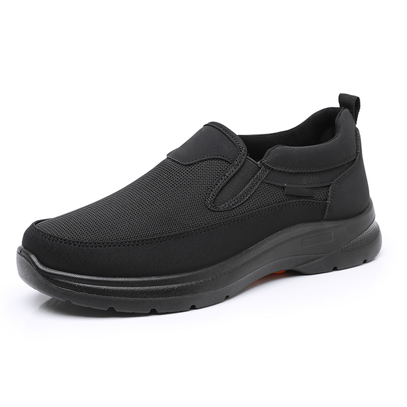 👟 60% RABATT NU! ✨ Ortopediska Andningsbara Slip-On-Sneakers för Män - Stödjer Sulgång med Minnesskuminsatser för Bekväm Heltidsanvändning 🏃‍♂️💨