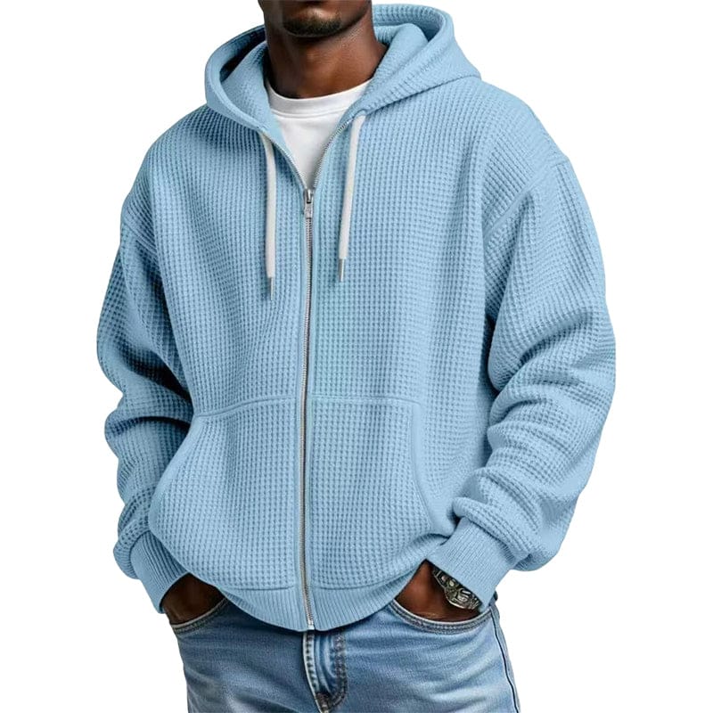 DONACCI Waffle Zip Hoodie