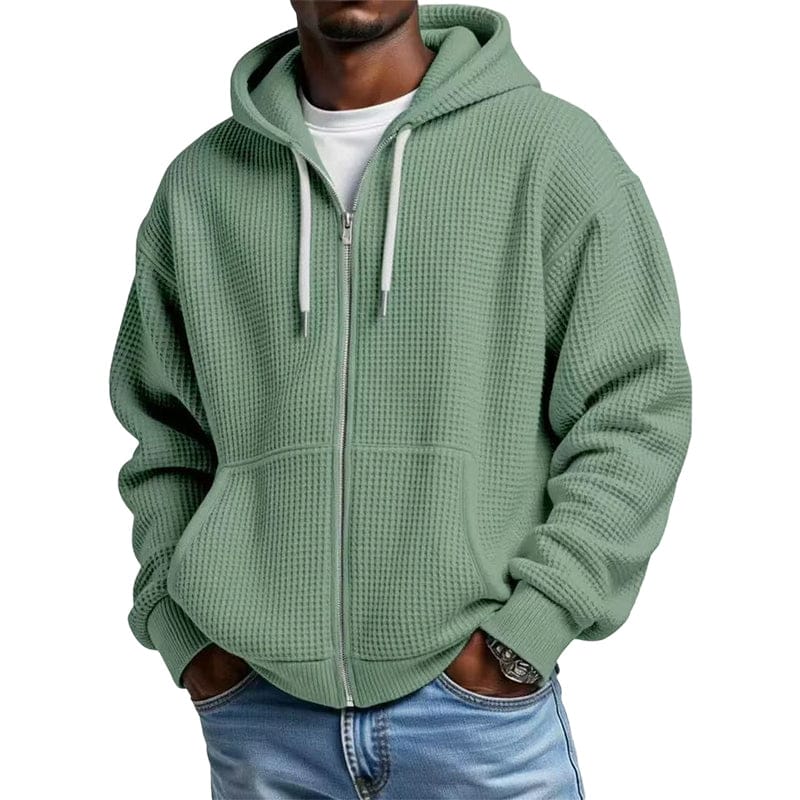 DONACCI Waffle Zip Hoodie