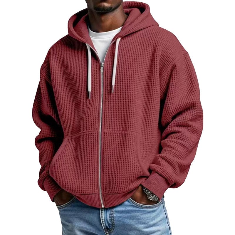 DONACCI Waffle Zip Hoodie